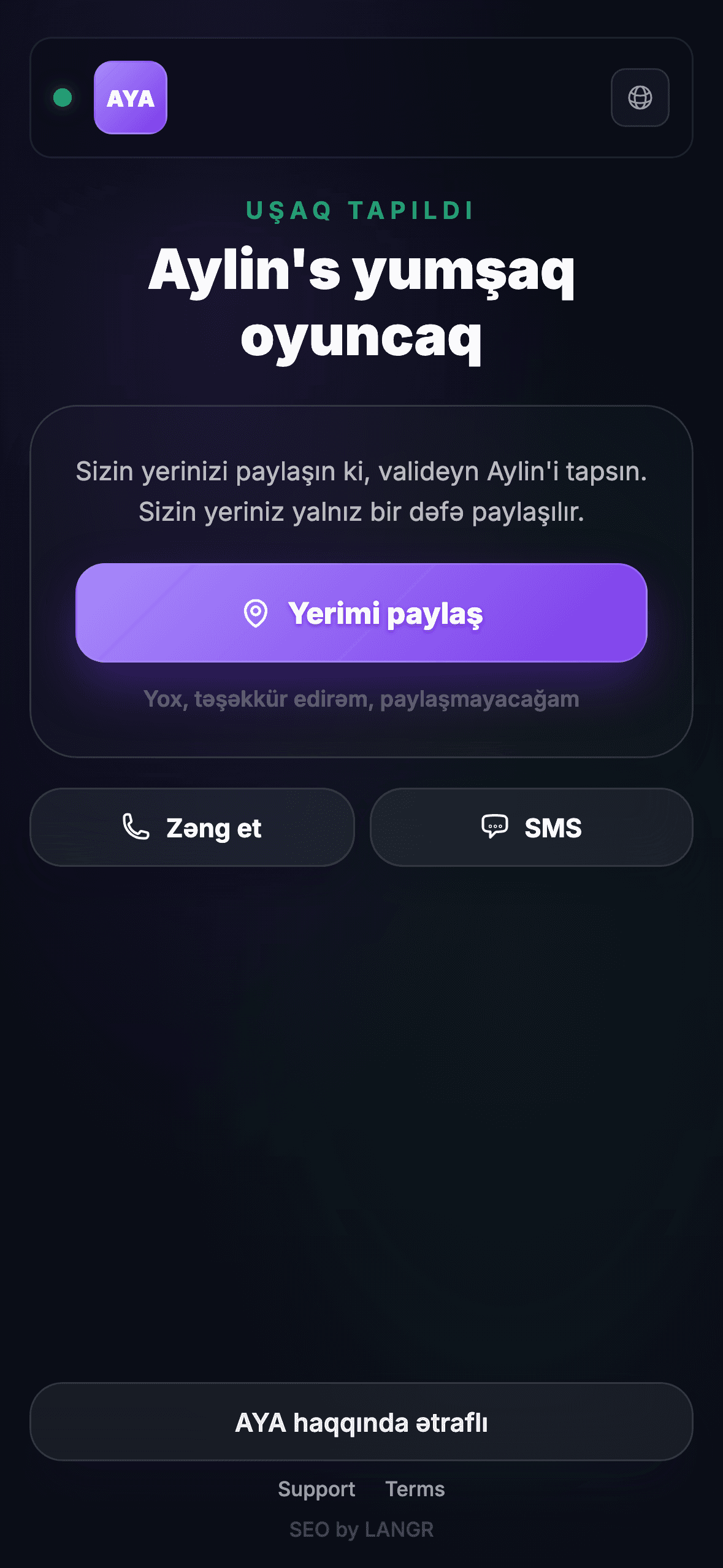 Tapan QR kodu skan edir