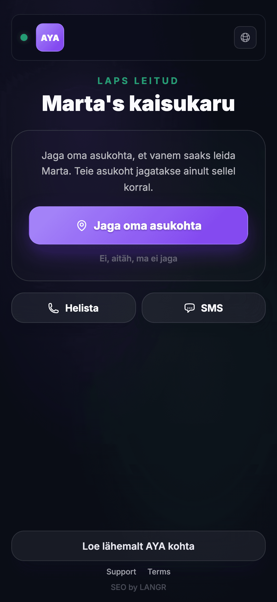 Leidja skaneerib QR-koodi