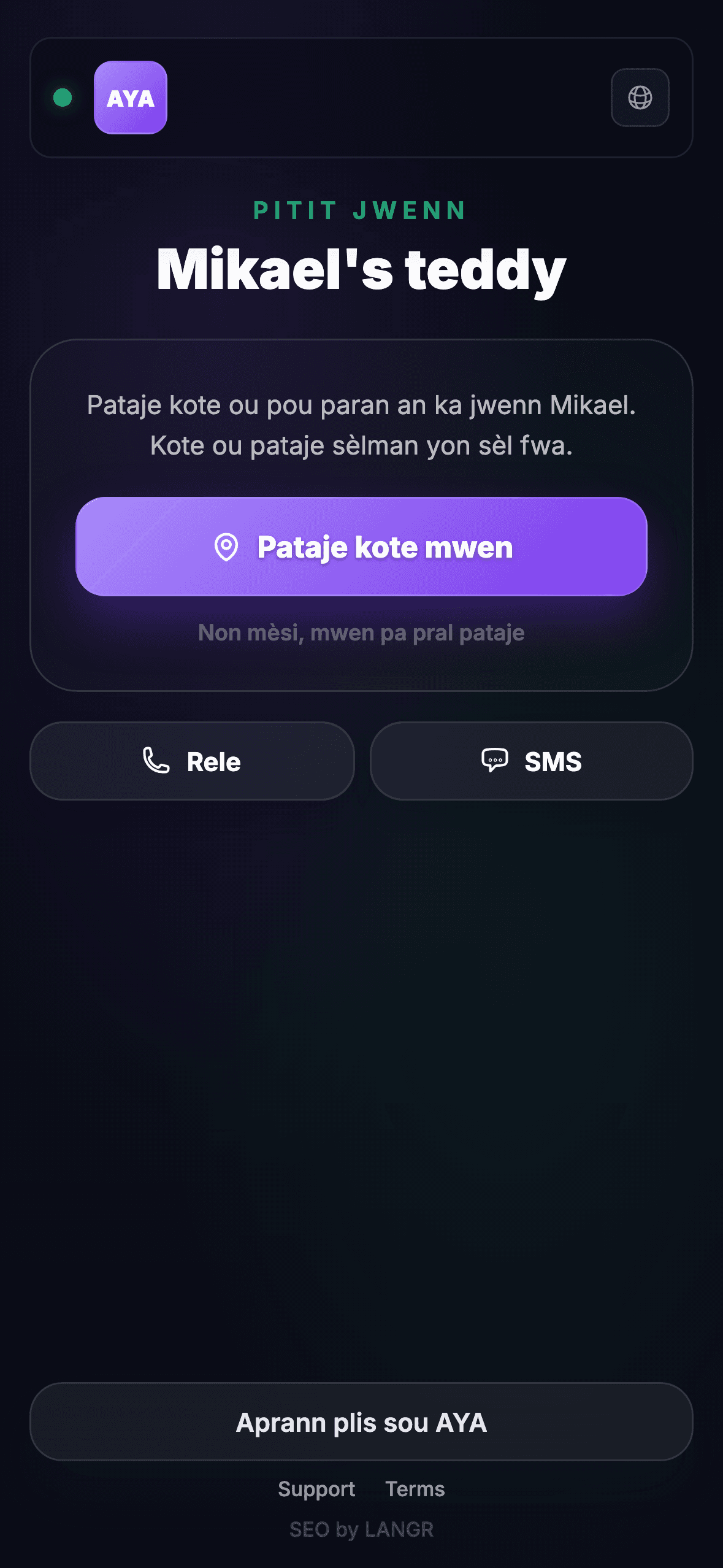 Moun ki jwenn eskane kòd QR la