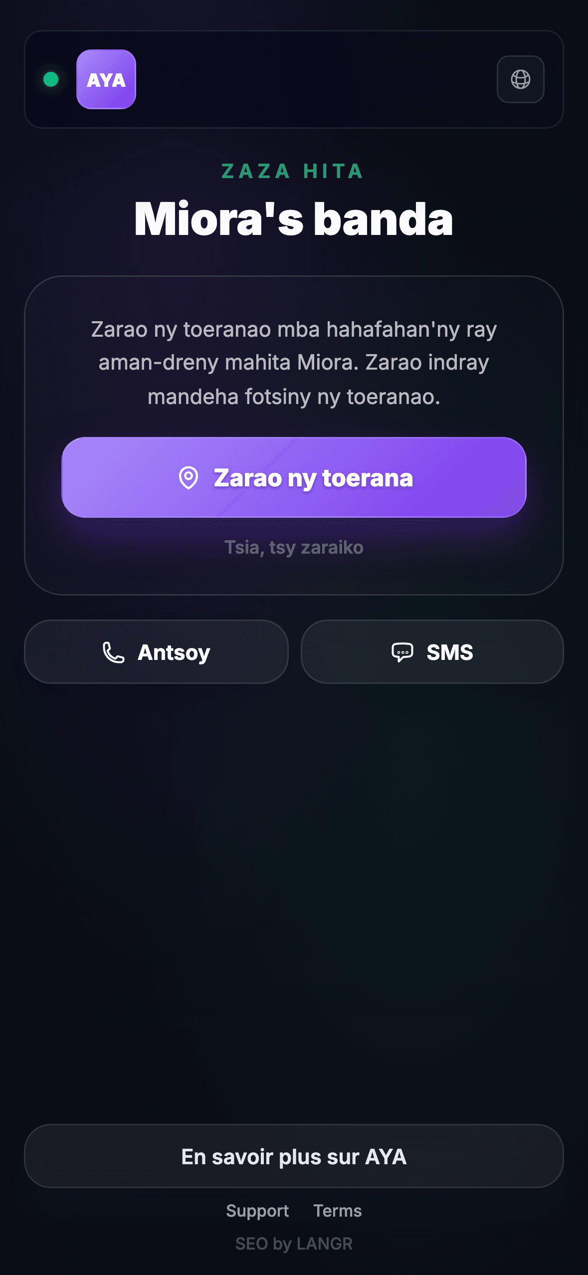 Atsikera ny kaody QR izay mahita