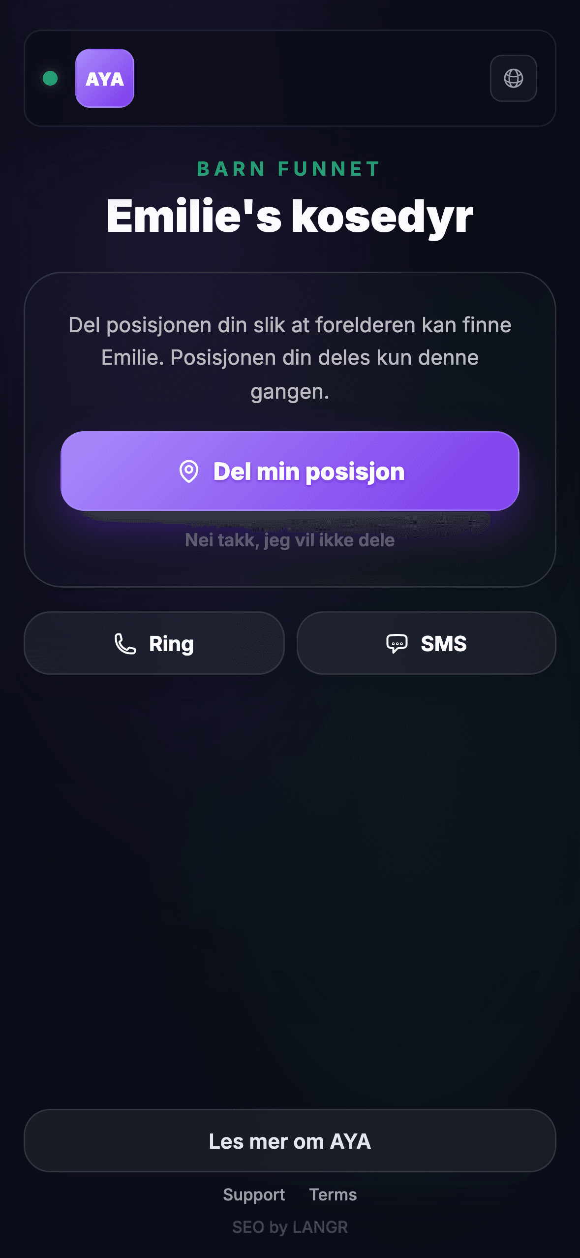 Finneren skanner QR-koden