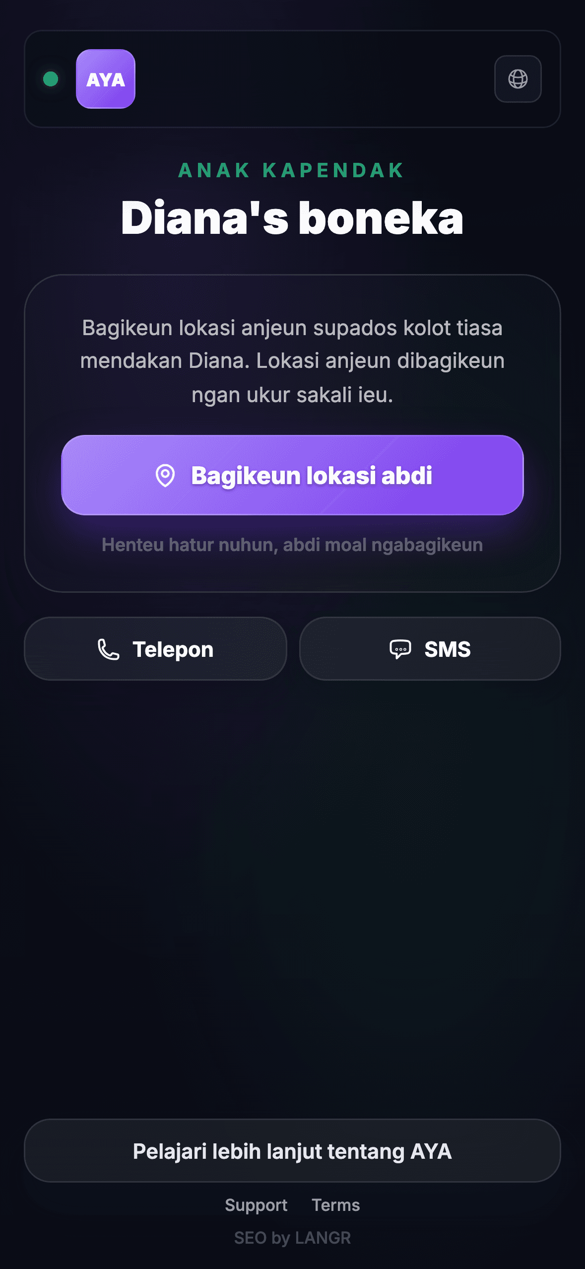 Pencari memindai kode QR