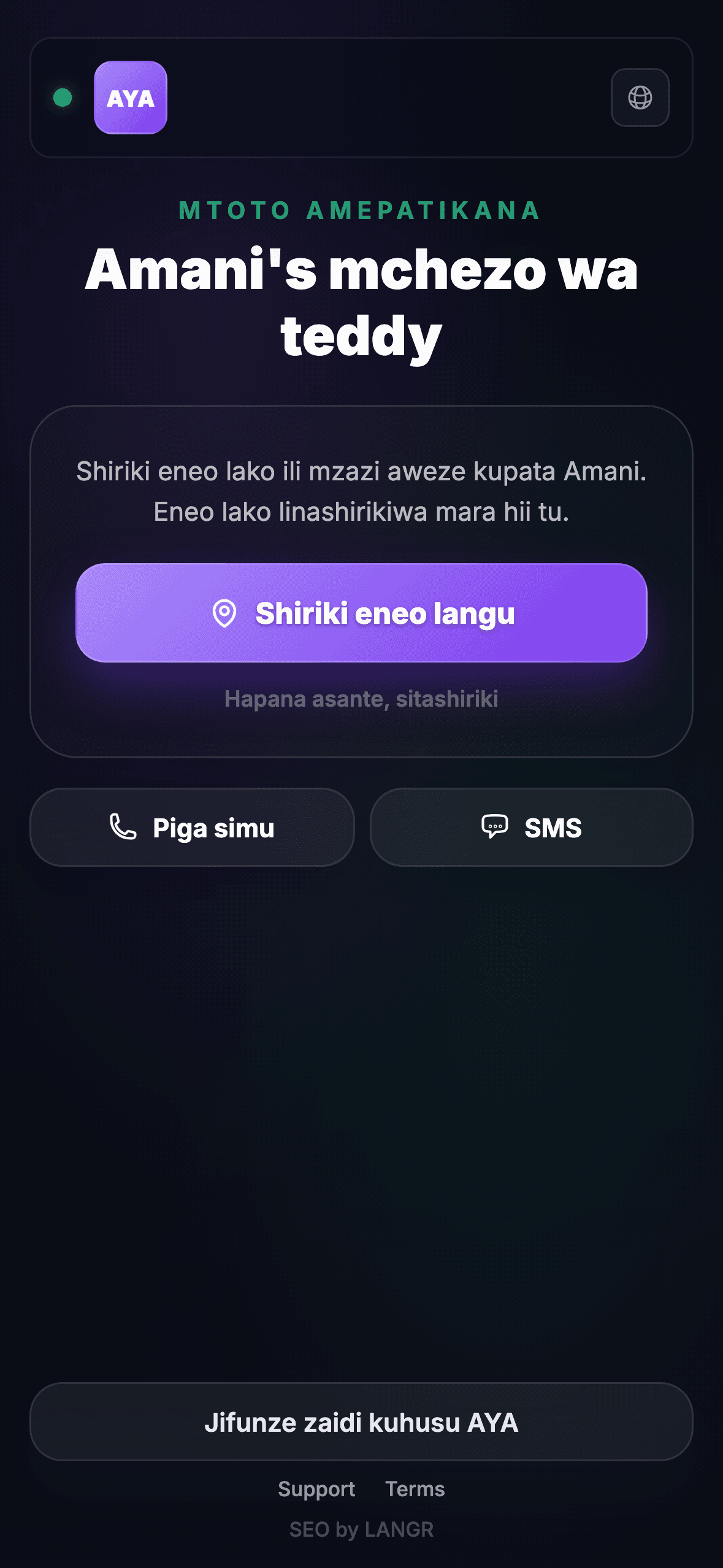 Mpata anascan msimbo wa QR