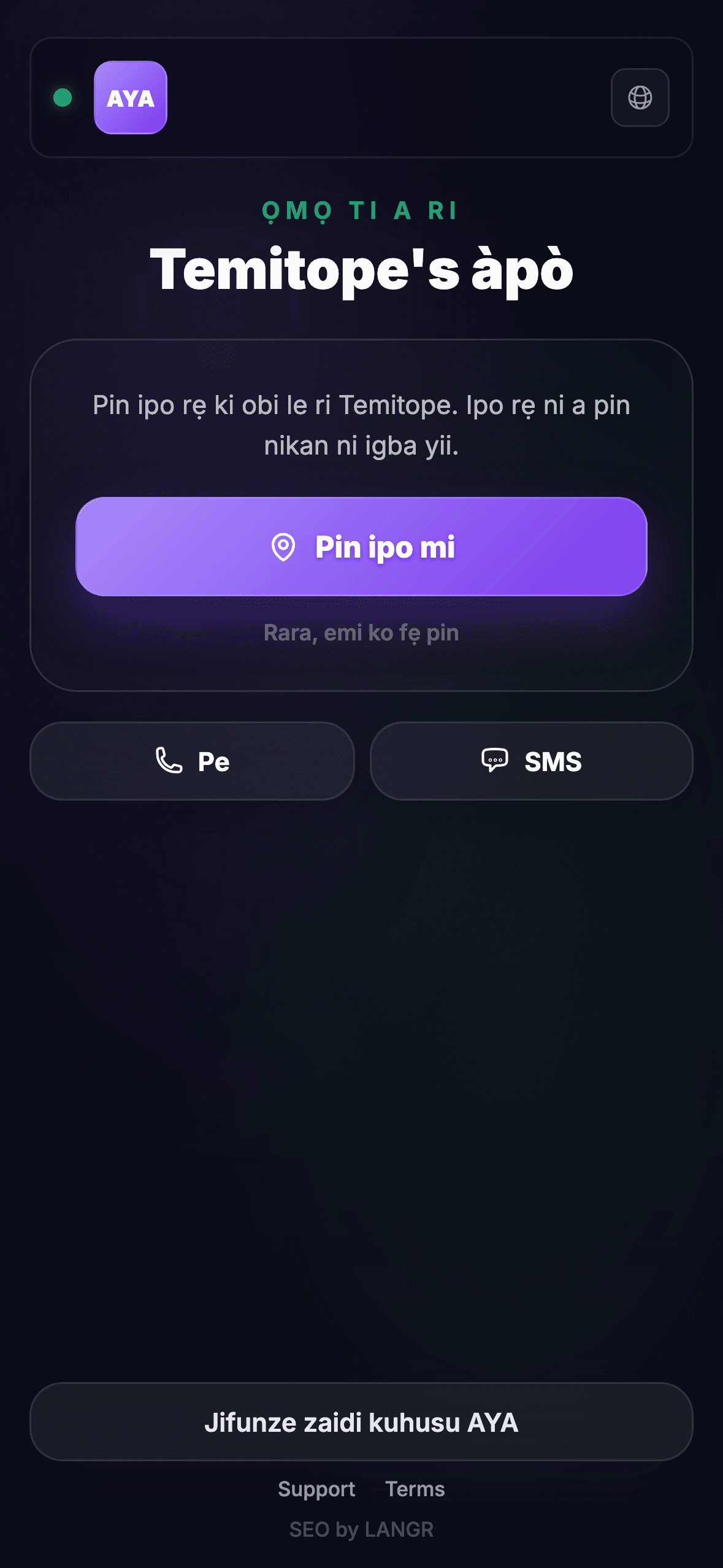 Olumulo n ṣe ayewo QR code