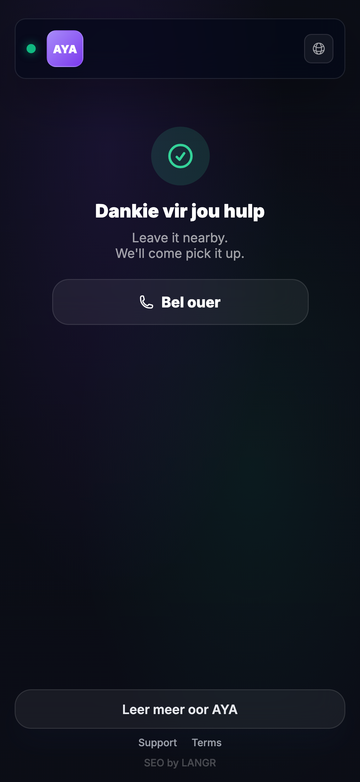 Wat die vinders sien