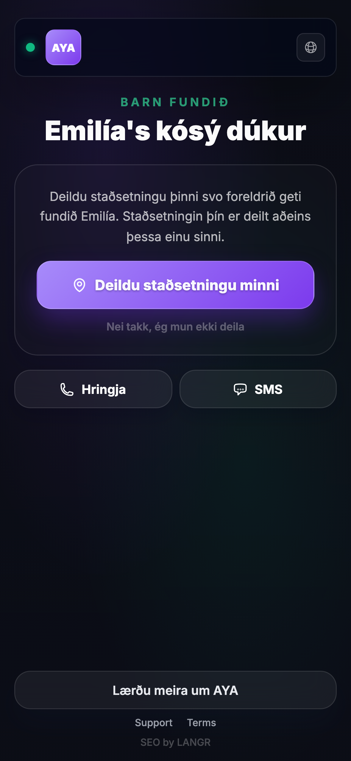 Hvað finnarinn sér