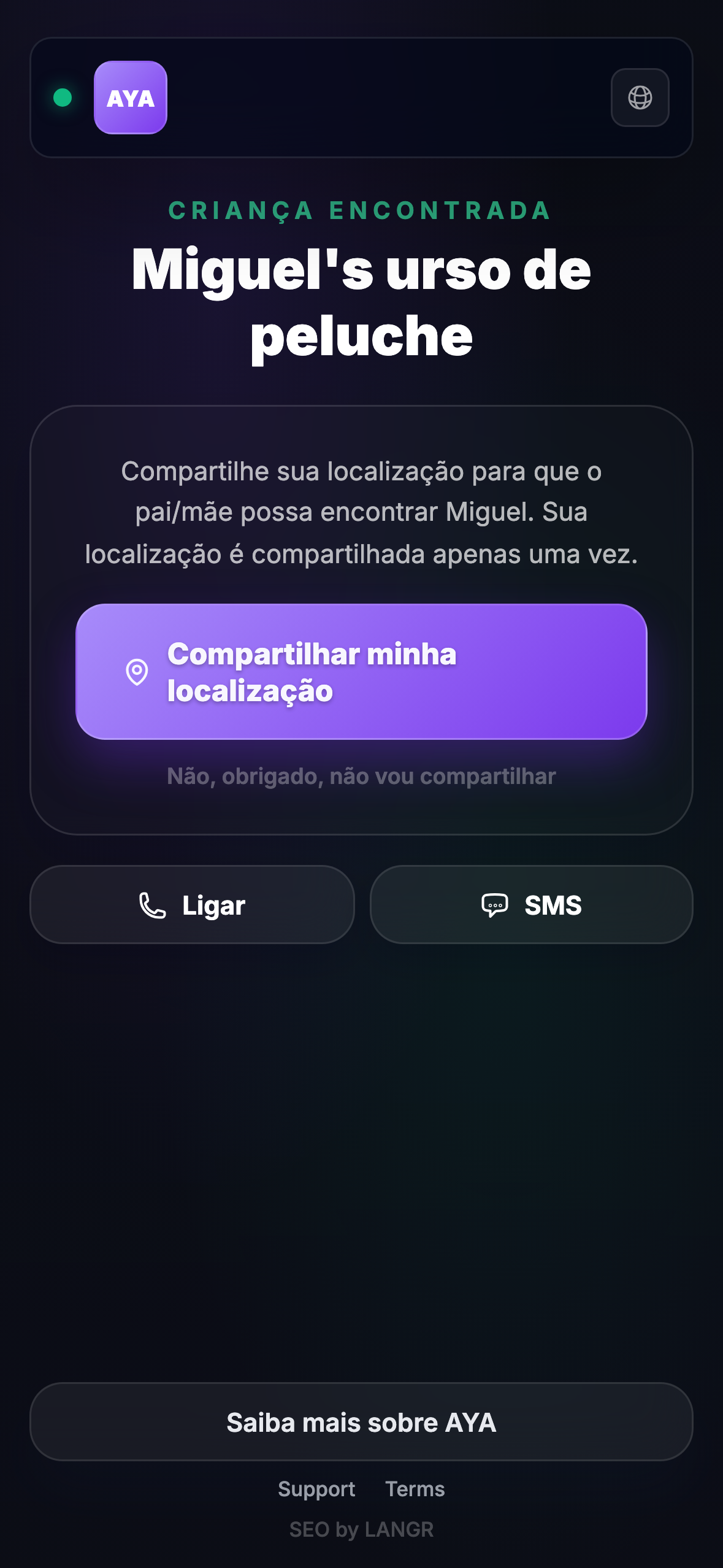 O que quem encontra vê