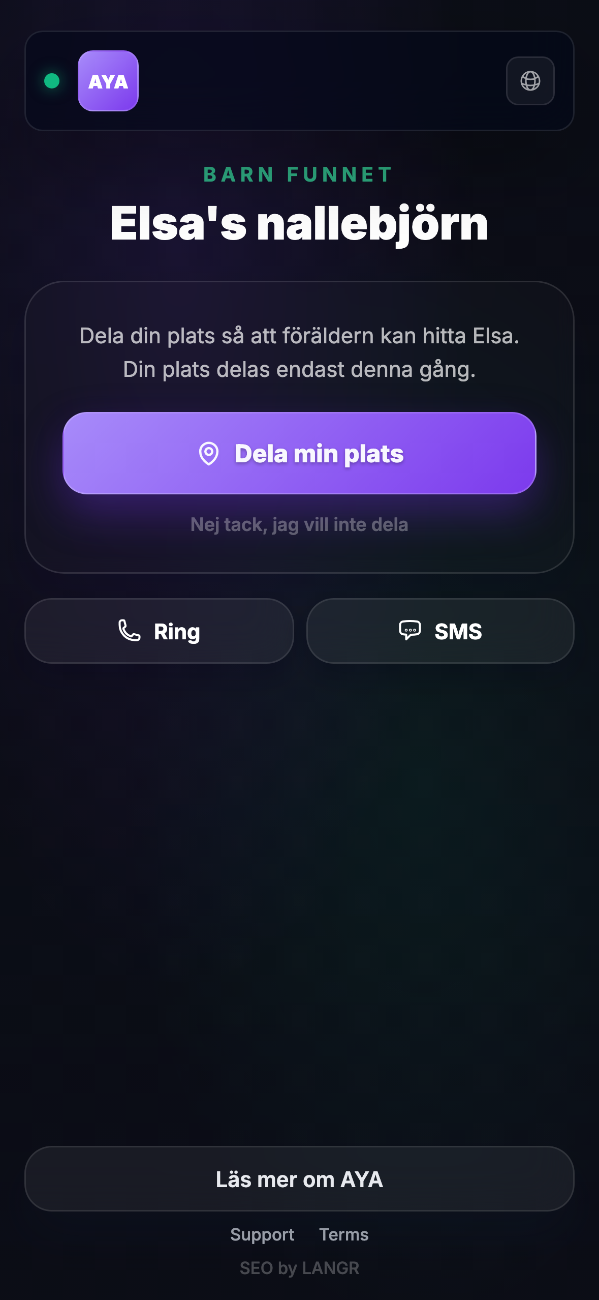 Vad upphittaren ser